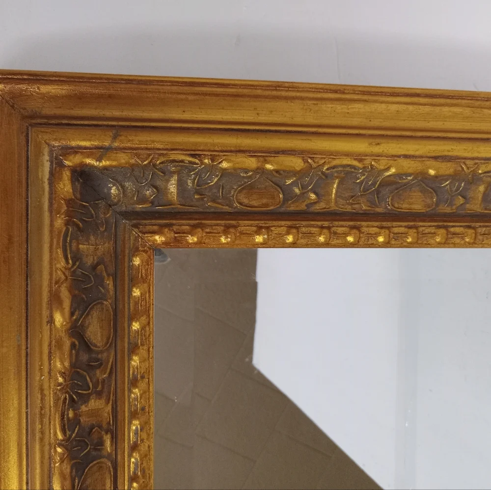 Melannco Mirror Beveled Edge Gold Wood Frame Keepers of Memories 15